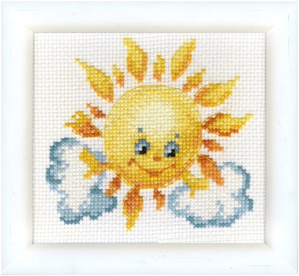 Вышивка солнце