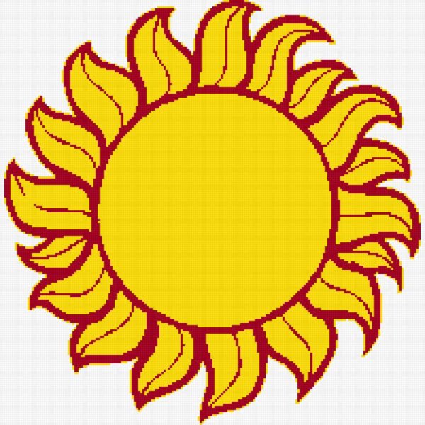 Солнце крестиком
