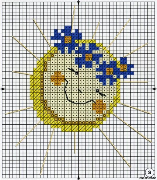 Вышивка цветок для дете