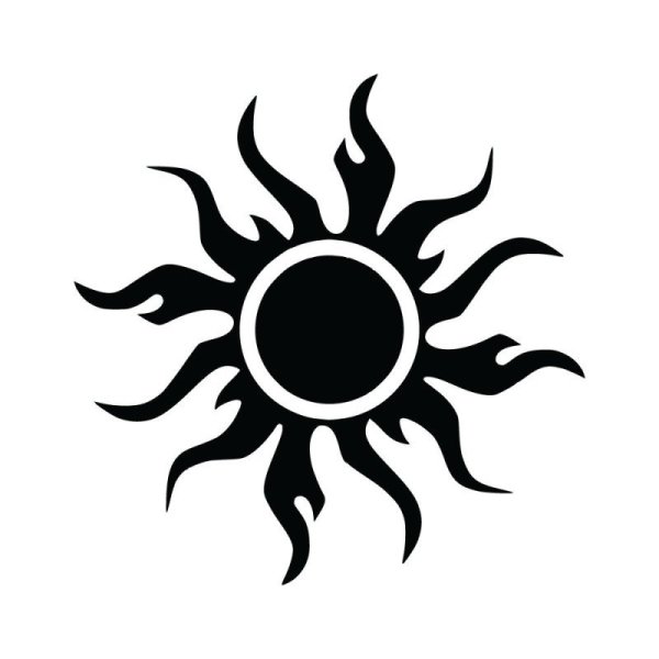 Тату солнце эскизы
