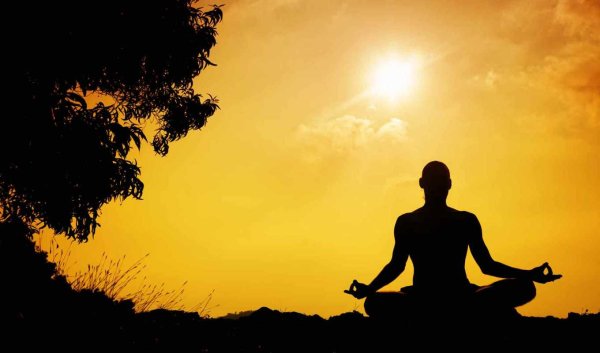 Йога на закате