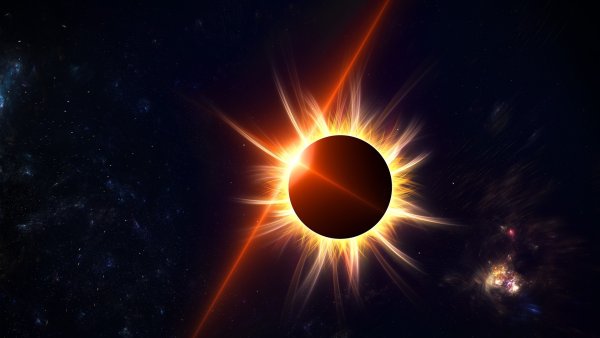 Солнечное затмение корона солнца