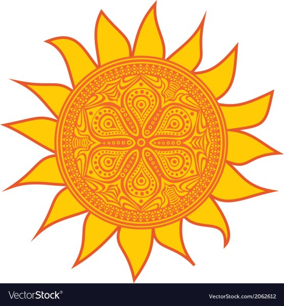 Солнце в Славянском стиле