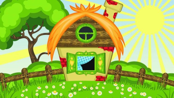 Сказочный огород с домиком