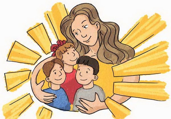 Рисование солнце и земля