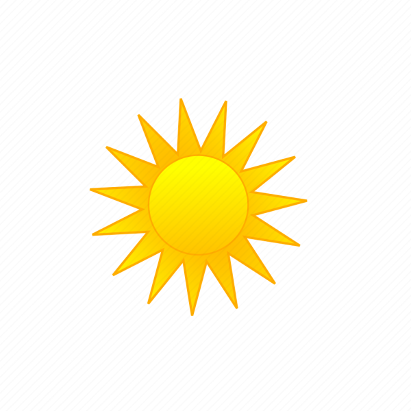 Погодные знаки солнечно