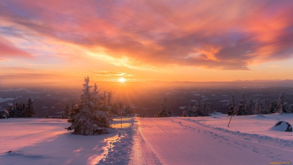 Рассвет зимой
