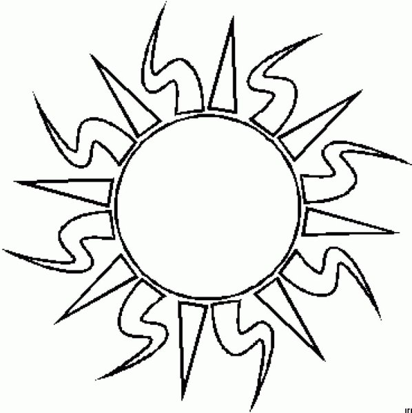 Солнышко черно белое