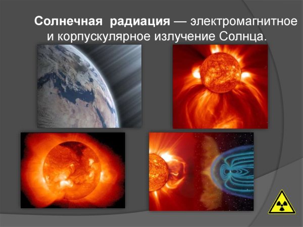 Корпускулярное излучение солнца