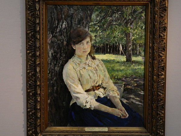 В Серов девушка освещенная солнцем 1888