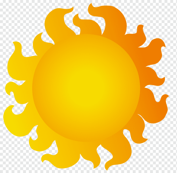 Солнце без фона