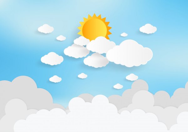 Солнце в облаках