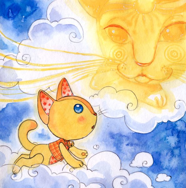 Кот на солнце