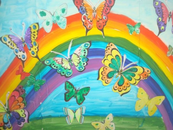 Рисование бабочки летом