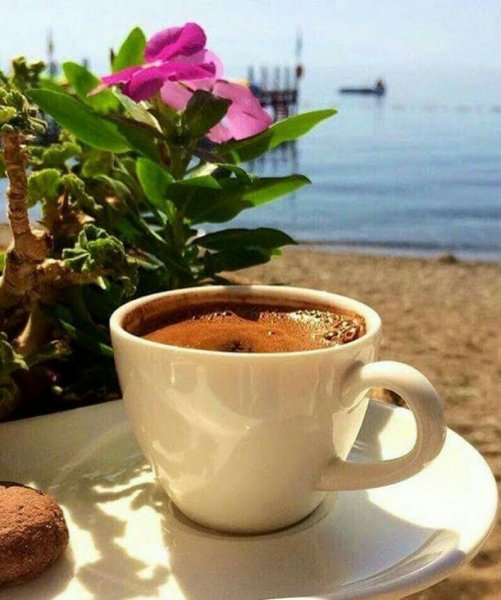 Утро кофе солнце