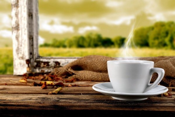 Утро кофе солнце