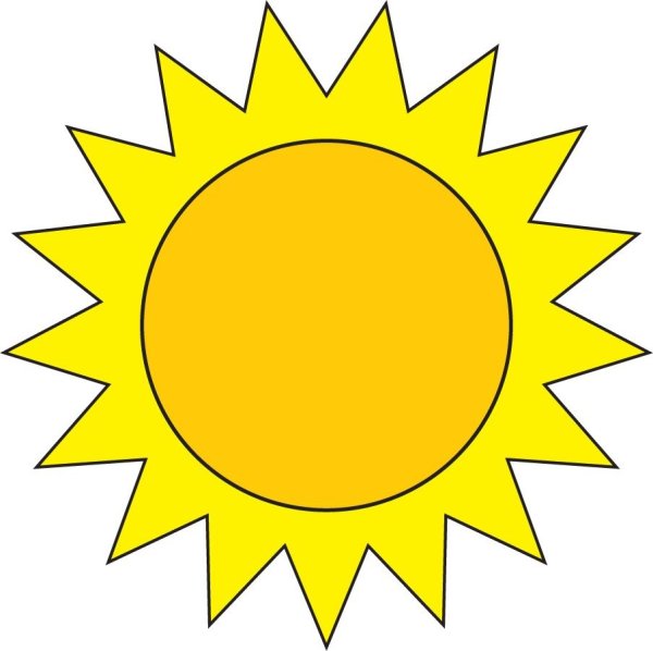 Солнце для вырезания