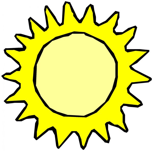 Солнце для вырезания