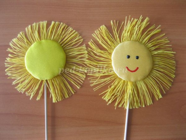 Солнце трафарет цветной