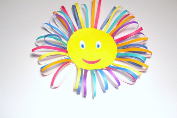 Солнце для вырезания цветные