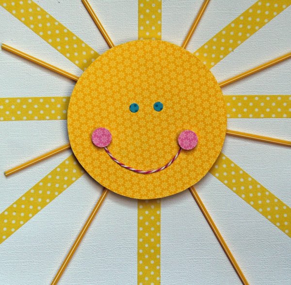 Аппликация солнышко