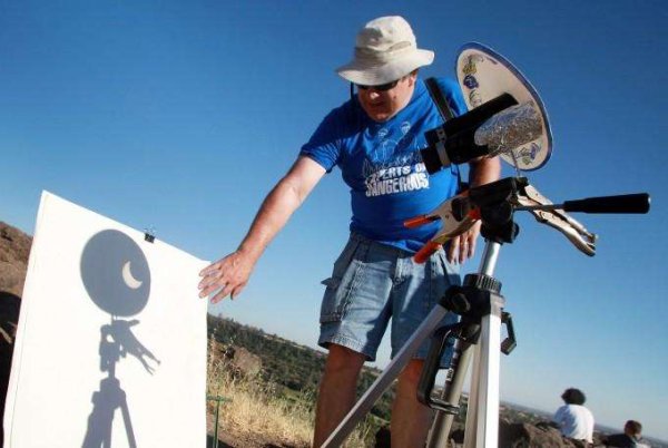 Наблюдение солнца в телескоп