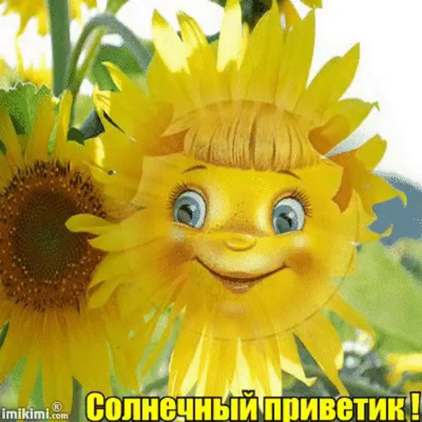 Открытки Солнечный приветик