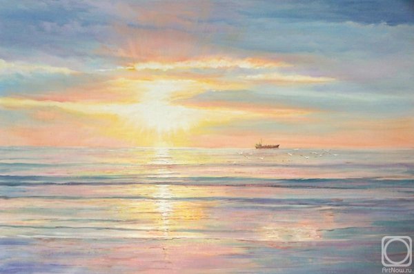 Картина Сергея Минаева рассвет