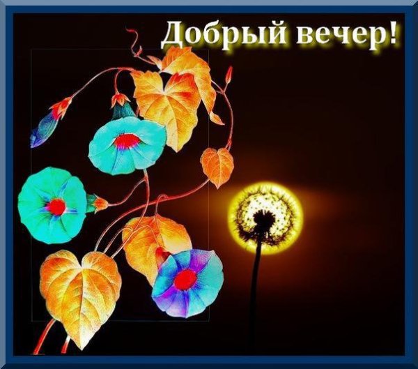 Открытка добрый вечер солнышко