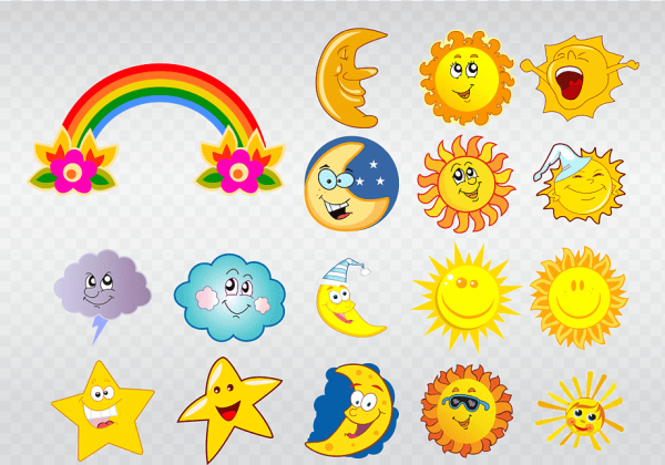 Разноцветное солнышко