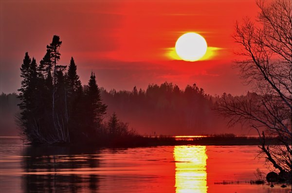 Пейзаж закат
