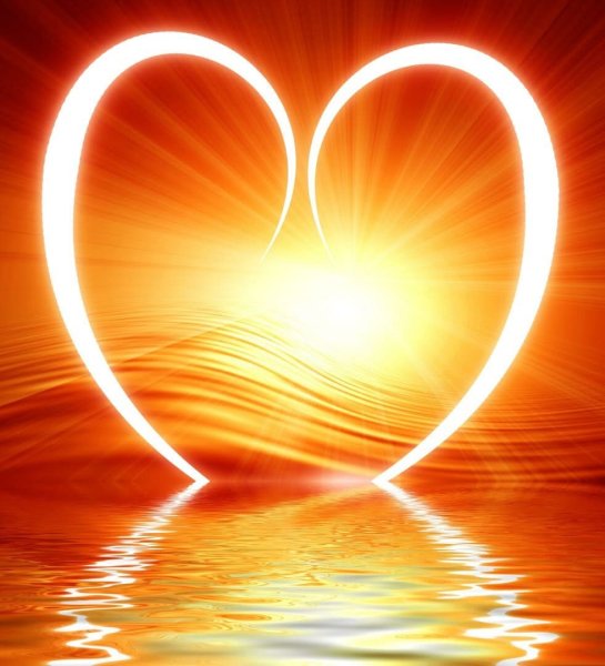 Солнце в форме сердца
