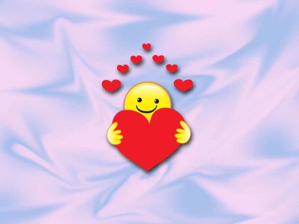 Солнце в форме сердца