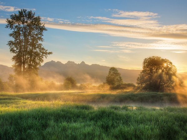 Рассвет в деревне