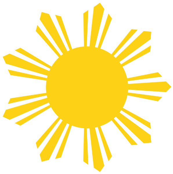 Солнце нарисованное на прозрачном фоне