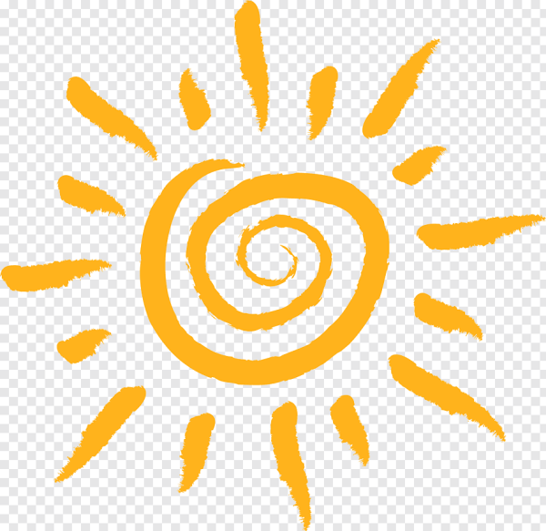 Солнце символ на прозрачном фоне