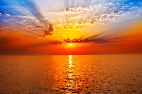 Оранжевый закат