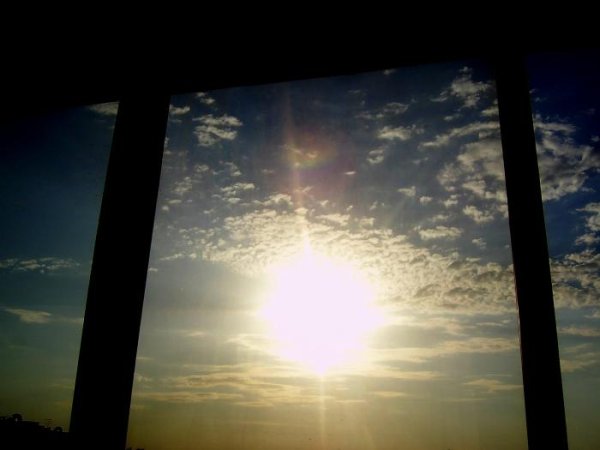 Вид из распахнутого окна