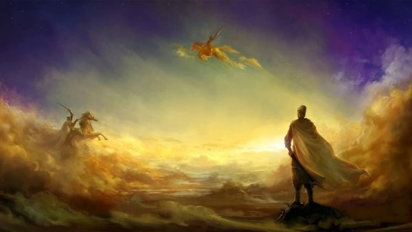 Пейзаж день и ночь