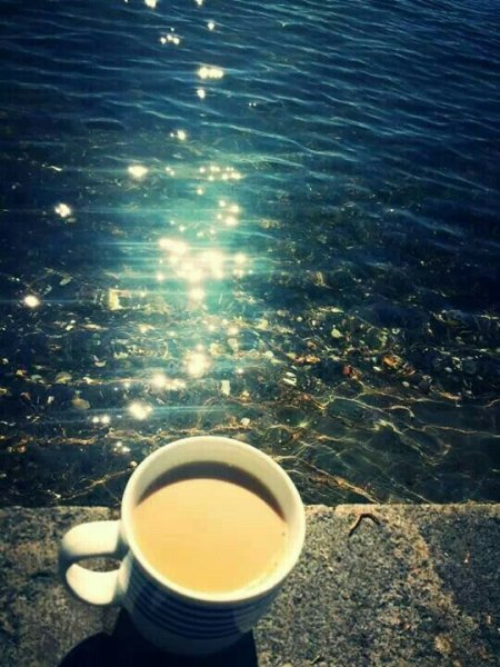 Утро кофе солнце