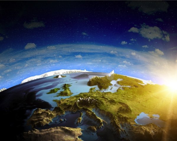 Красивая картина земля