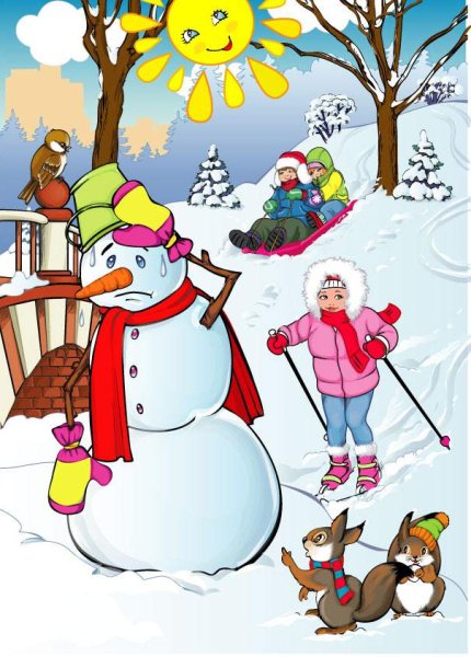 Тающий Снеговик для детей