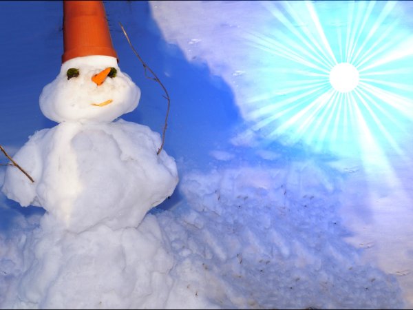 Снеговик весной