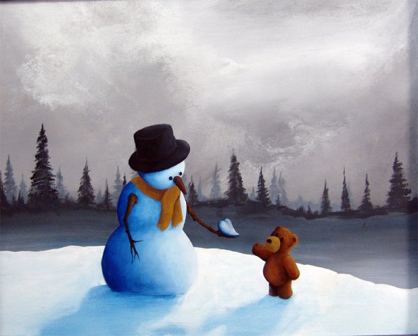 Одинокий Снеговик