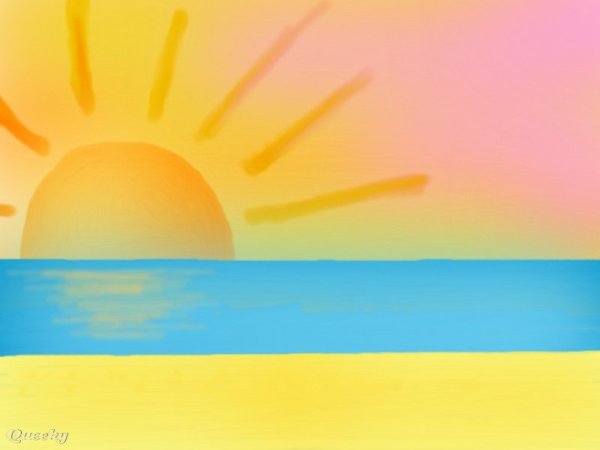 Рисование восхода солнца