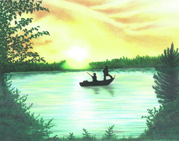 Море рисунок