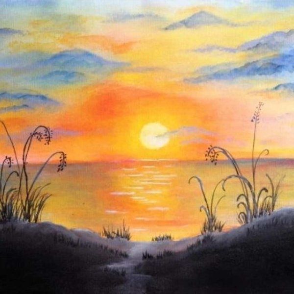 Солнечные пейзажи маслом