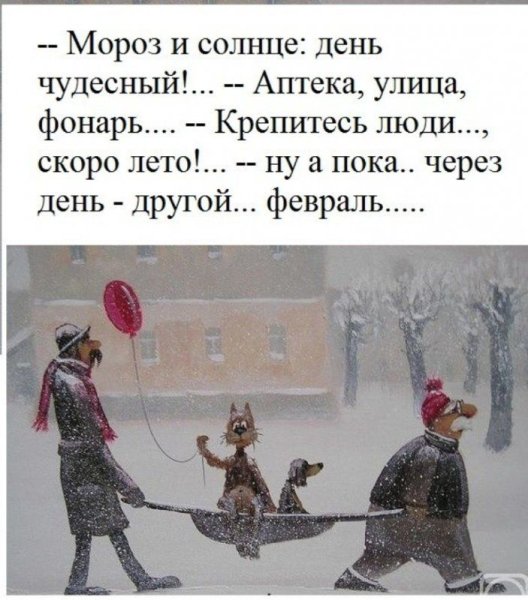 Мороз и солнце день чудесный крепитесь люди скоро лето