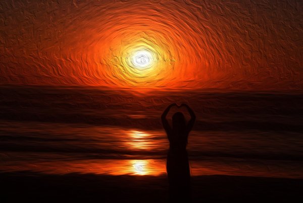 Яркое солнце