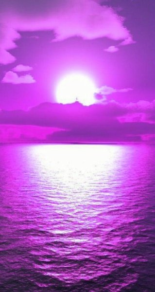 Розово голубой закат